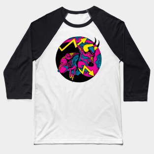 CMYK Bull and Bear Baseball T-Shirt